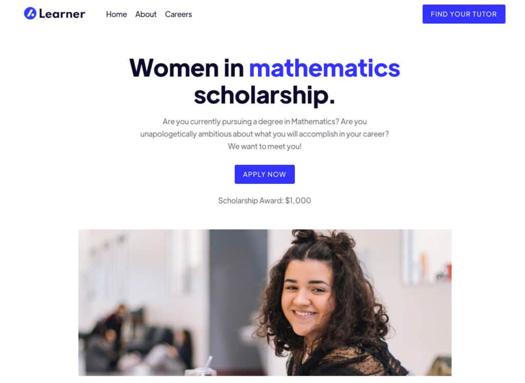 Women in Mathematics Scholarship