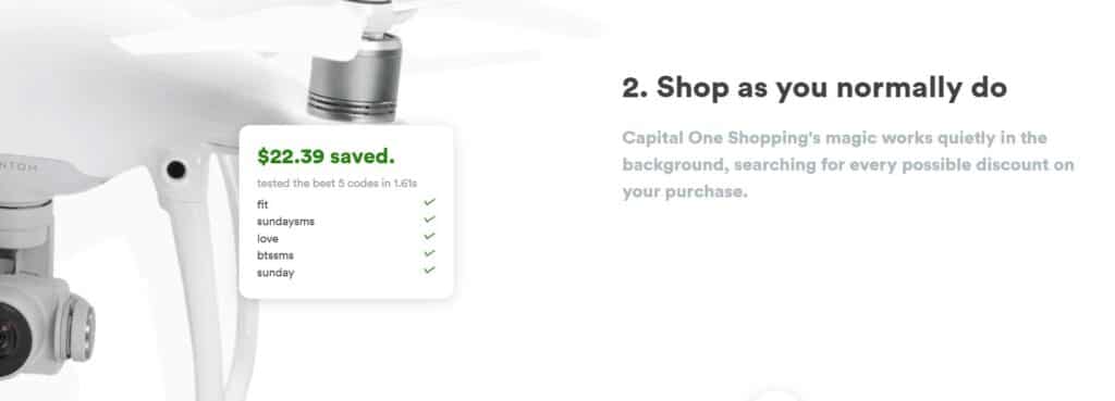 capital one shopping discount
