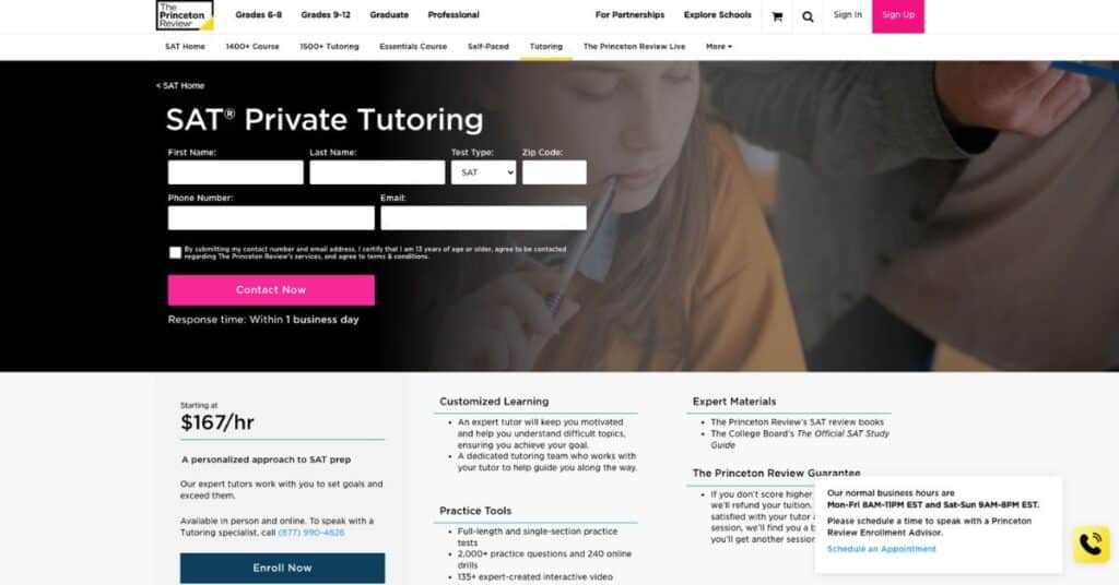 Princeton Review SAT Tutoring