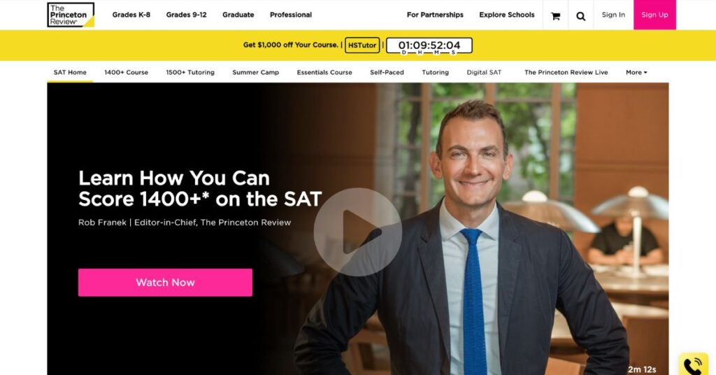 The Princeton Review SAT Prep Course