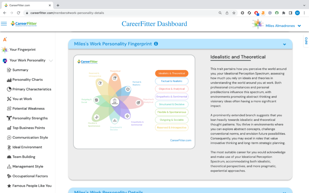 CareerFitter Dashboard