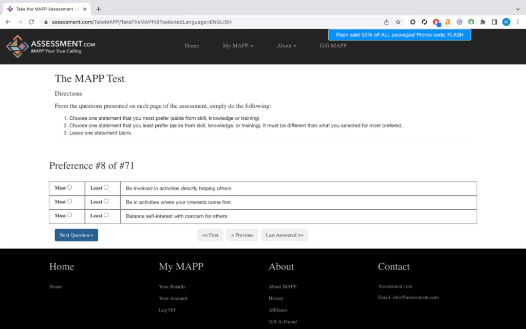 mapp career test