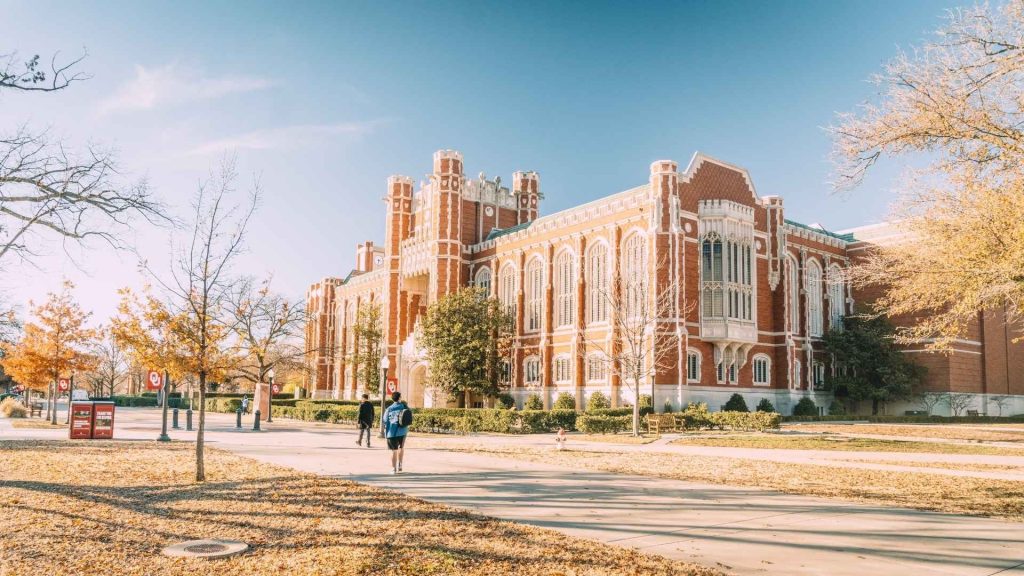 campus on an autumn day in oklahoma