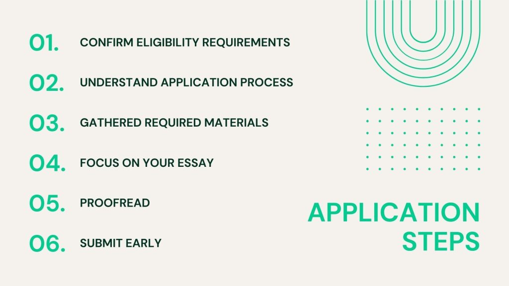 application steps for scholarships