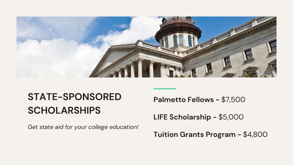 south carolina state sponsored scholarships